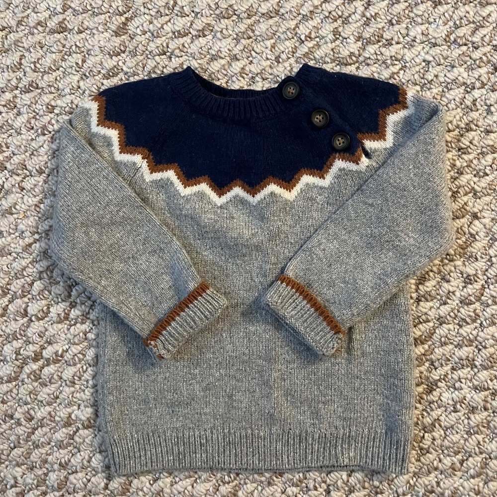 Baby Boden Fair Isle Sweater 12-18mo